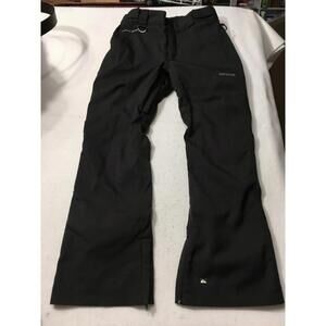 Quiksilver QUIKTECH Technology 10K Snowboard Ski Snow Pants Men SMALL  Black